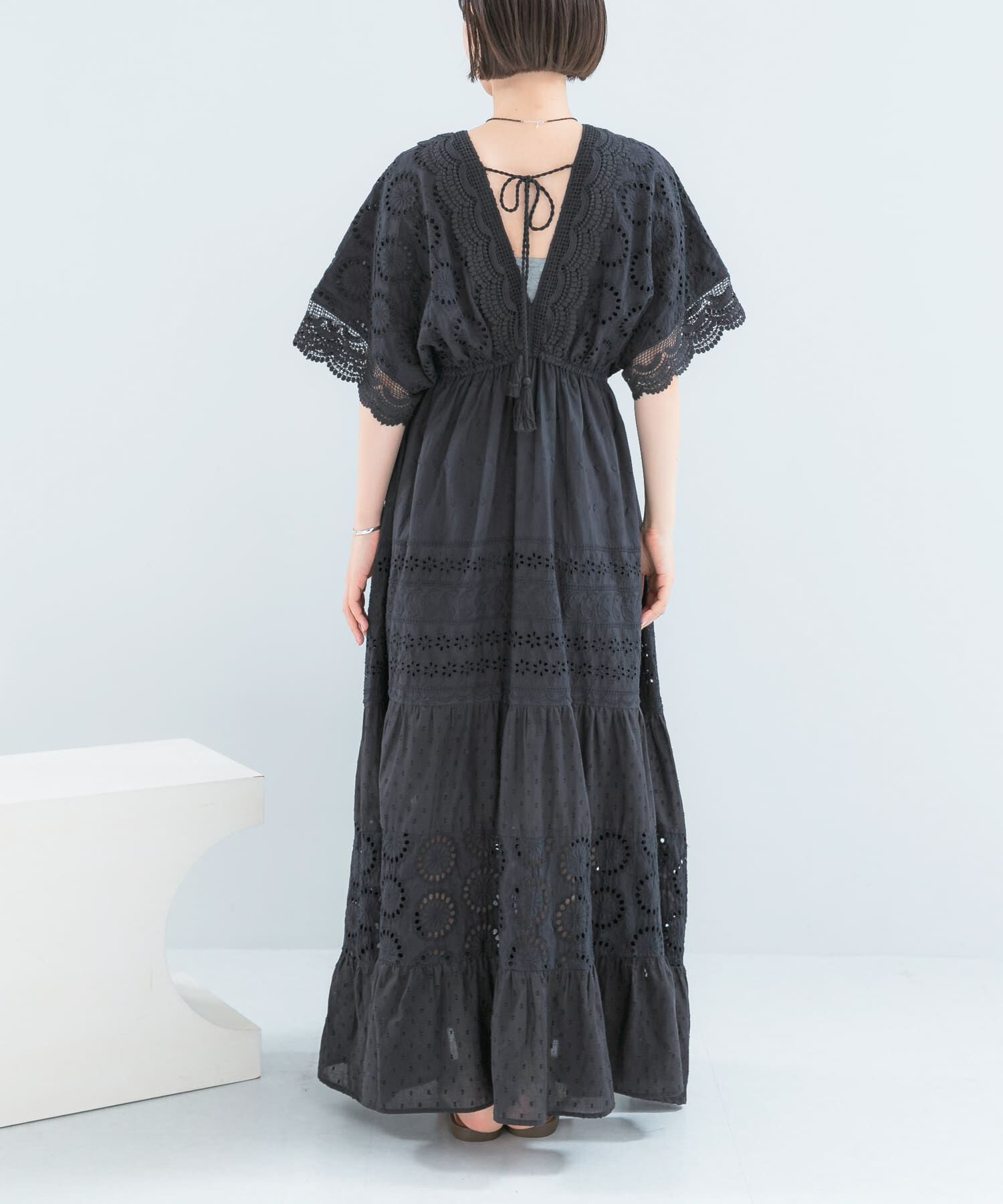 URBAN RESEARCH ROSSO「インドコットンエンブロイダリーワンピース」|ワンピース|