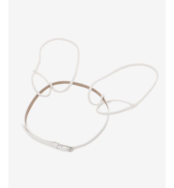 MAJESTICLEGON「2wayデザインサスペンダー」|ベルト|アイボリー