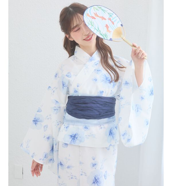  「ワンピでも着れる2WAY浴衣」|その他|ネイビー