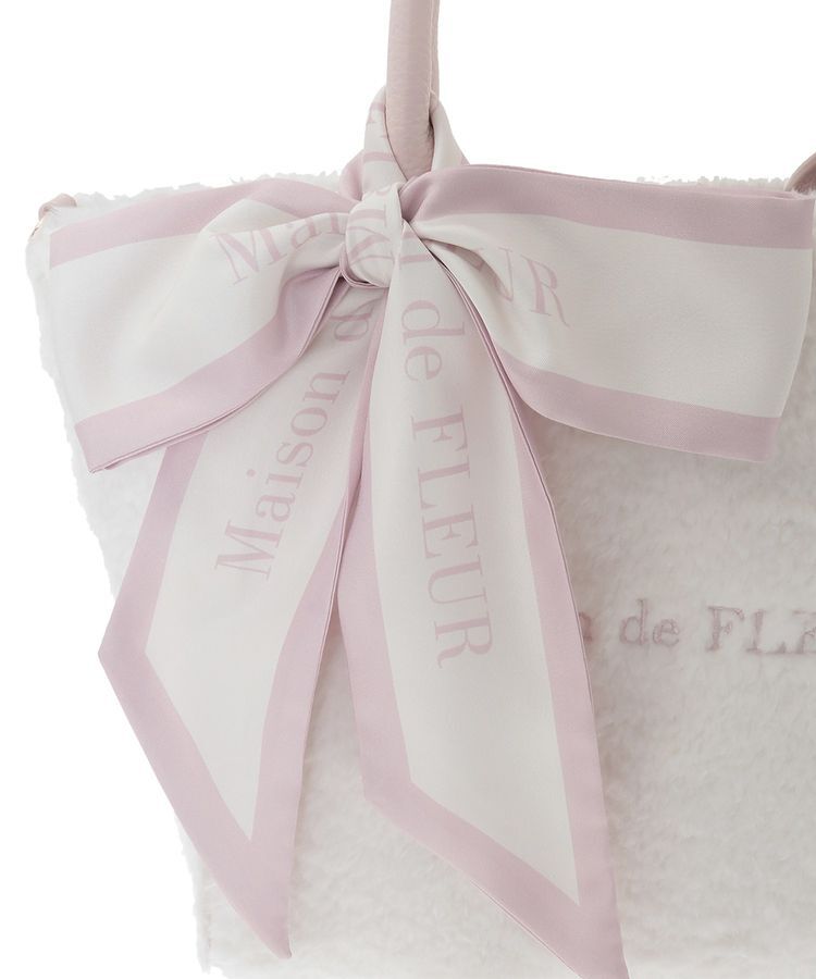 Maison de FLEUR「スカーフ付きボア2WayMトートバッグ」|トートバッグ|