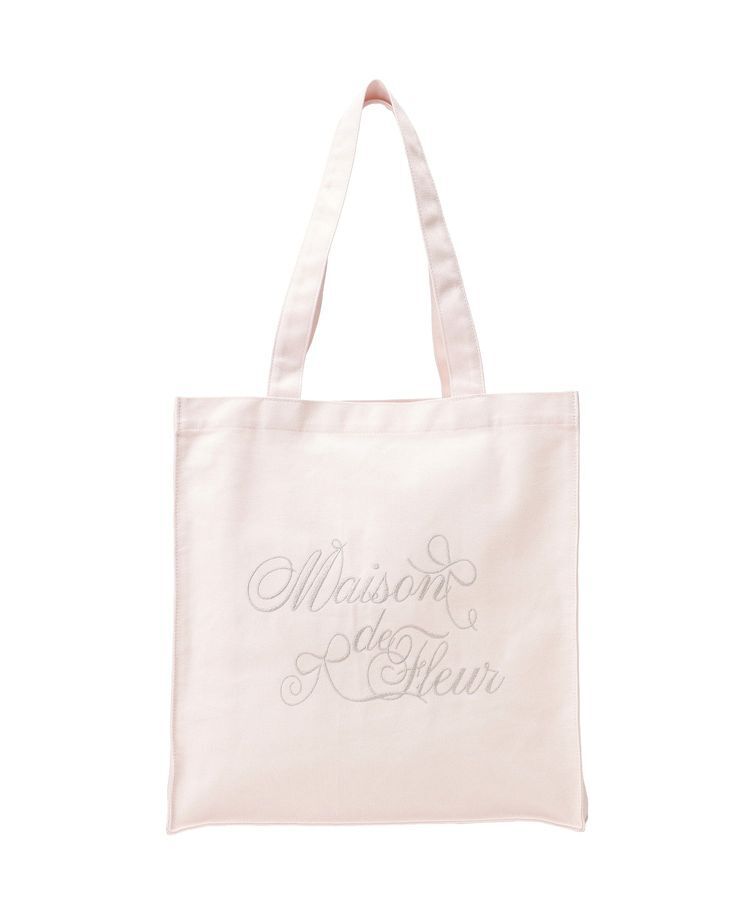 Maison de FLEUR「ブランドロゴ刺繍スクエアトートバッグ」|トートバッグ|