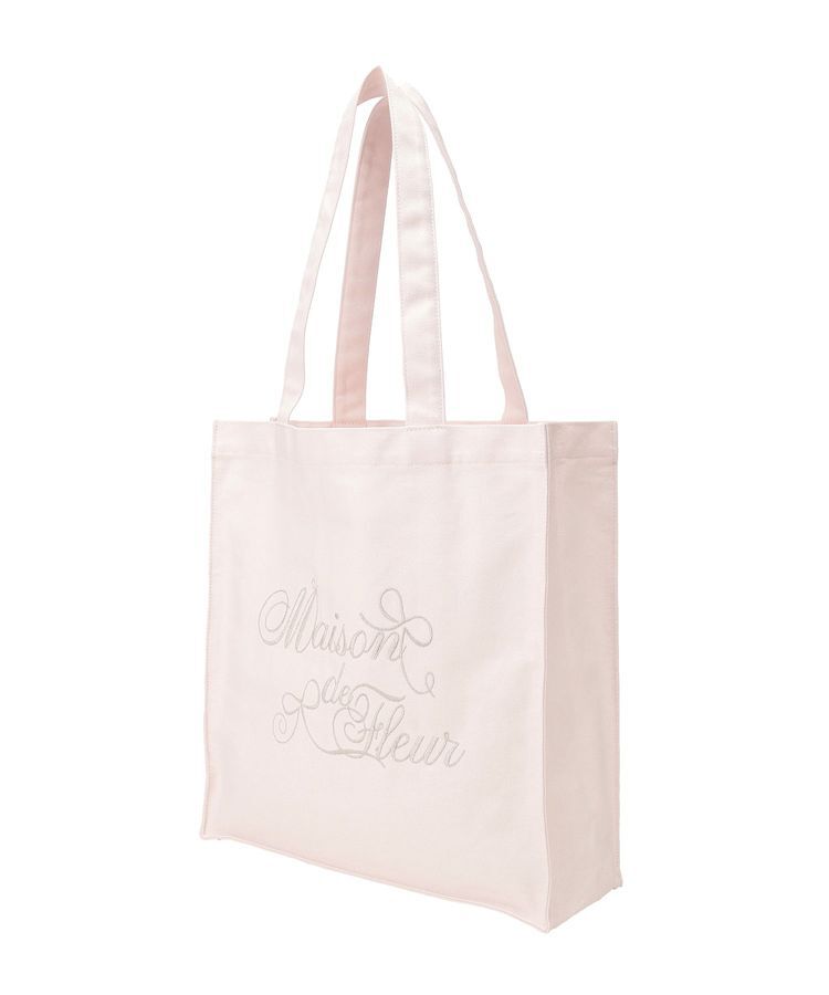 Maison de FLEUR「ブランドロゴ刺繍スクエアトートバッグ」|トートバッグ|