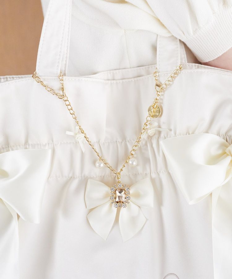 Maison de FLEUR「ビジューローズリボンバッグチャーム」|その他|