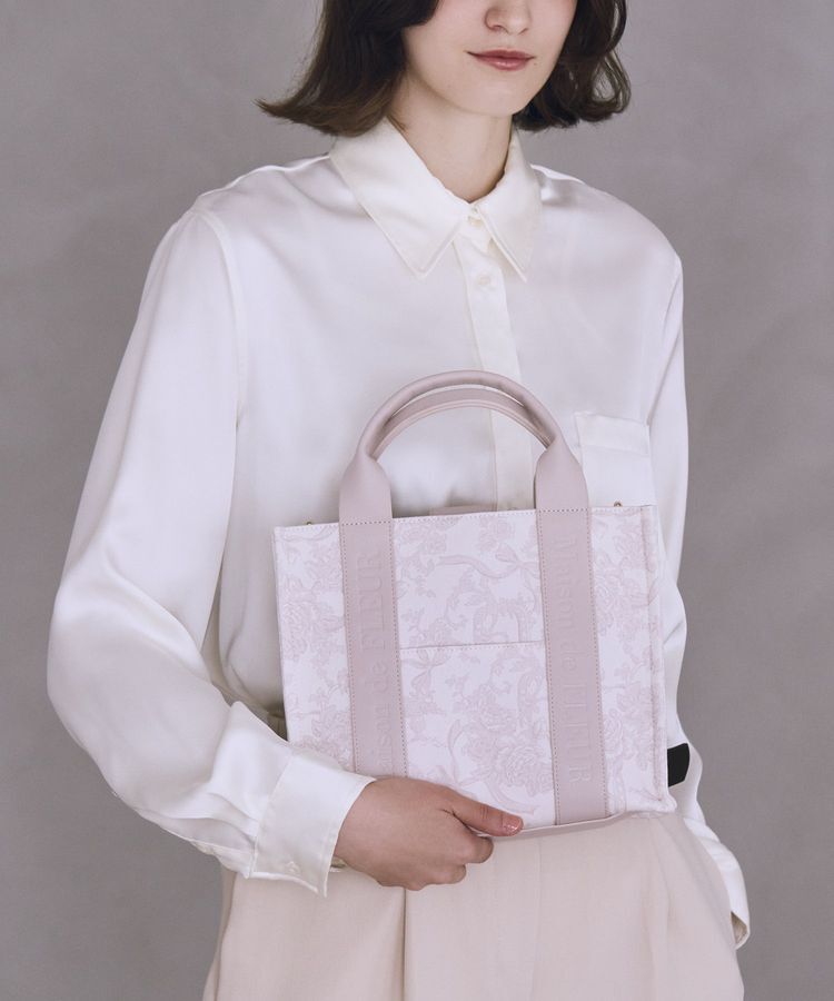 Maison de FLEUR「【2Way】ロゴハンドルスクエア2Wayトート」|ハンドバッグ|
