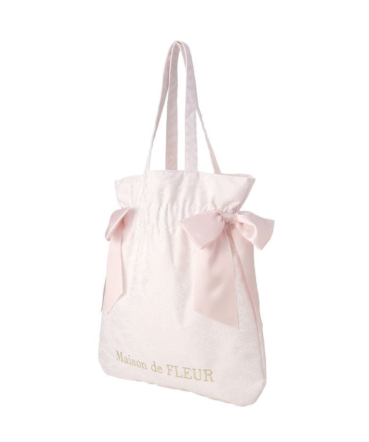 Maison de FLEUR「レースダブルリボントートバッグ」|トートバッグ|