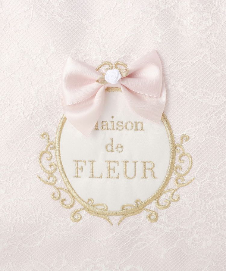Maison de FLEUR「リボンフレームフリルハンドルトートバッグ」|トートバッグ|