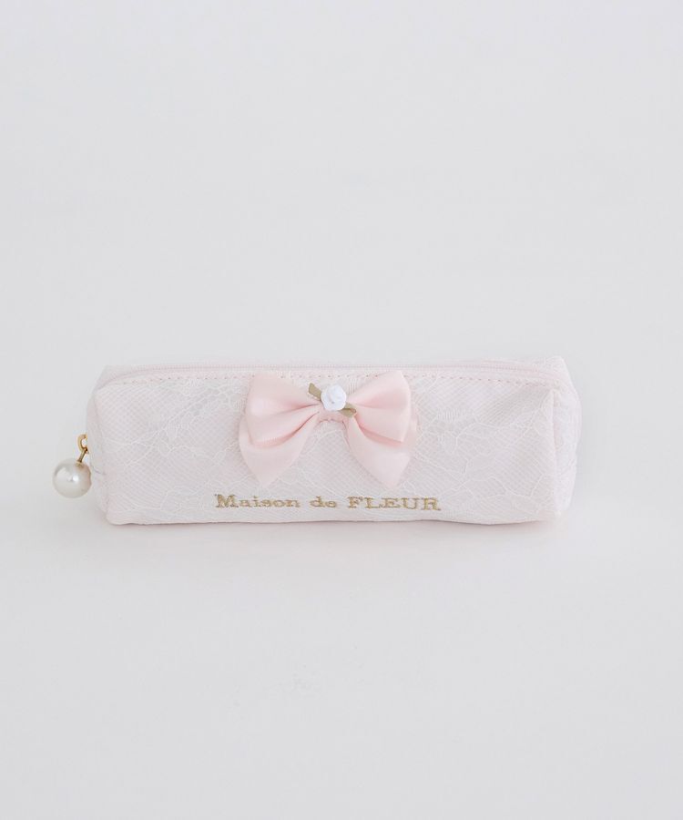 Maison de FLEUR「レースリボンロングポーチ」|ポーチ|