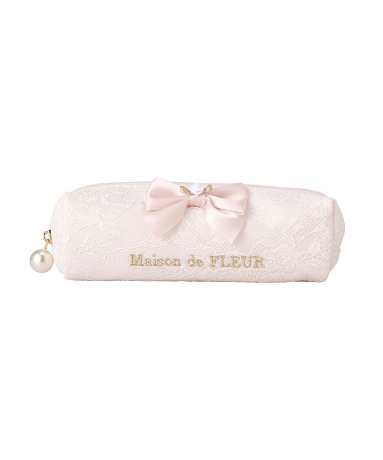 Maison de FLEUR「レースリボンロングポーチ」|ポーチ|