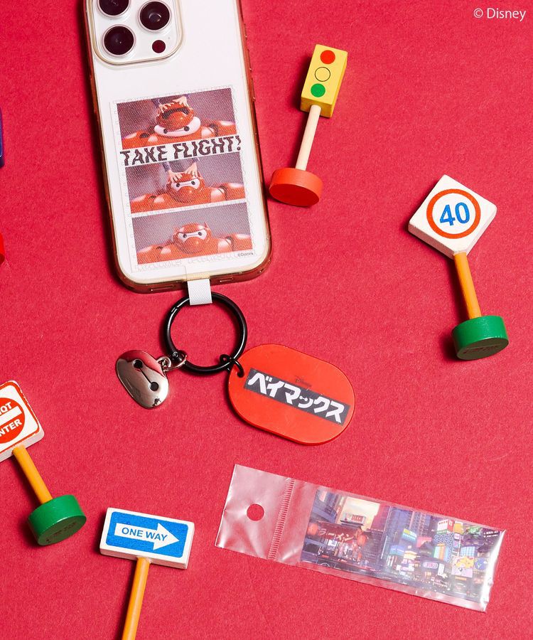 AMERICAN HOLIC「【BAYMAX】スマホタブチャーム＋シールSET」|その他|Red