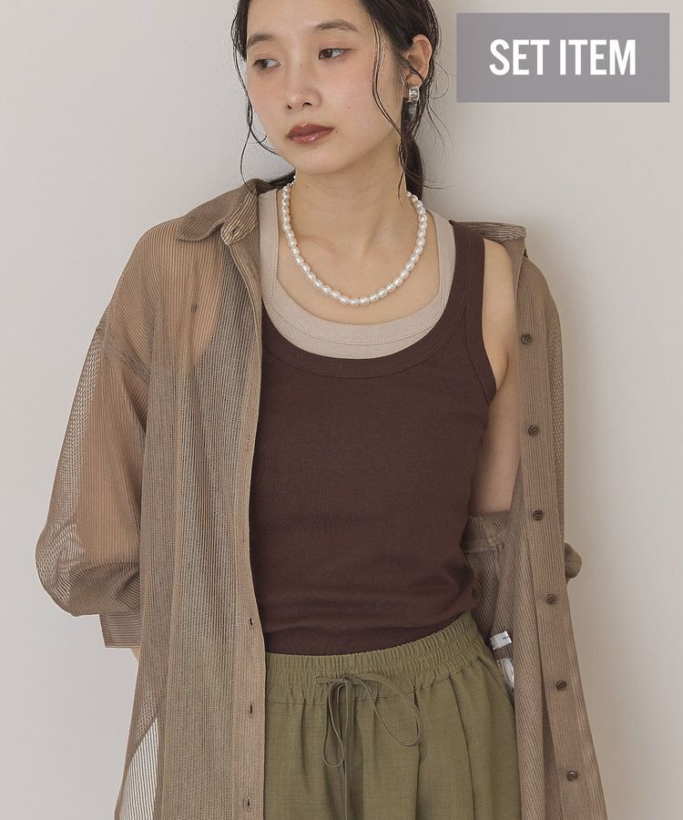 AMERICAN HOLIC「【2点セット】レイヤードデザインタンクトップ」|インナー|