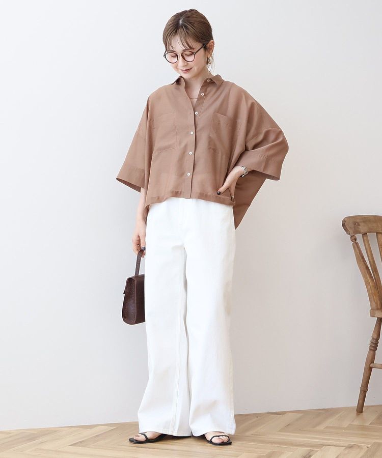 AMERICAN HOLIC「【WEB限定】Wポケットシアー半袖シャツ」|シャツ・ブラウス|