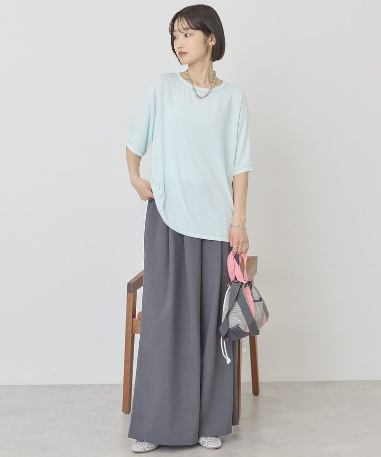 AMERICAN HOLIC「【マルチ機能】配色ステッチルーズTシャツ」|Tシャツ・カットソー|