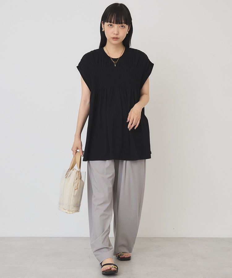 AMERICAN HOLIC「【接触冷感・UVカット】シャーリングプルオーバー」|Tシャツ・カットソー|