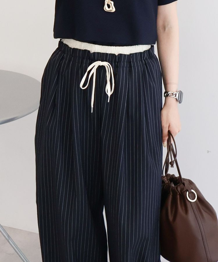 AMERICAN HOLIC「【マルチ機能】Wウエストパンツ」|その他|Stripe Navy