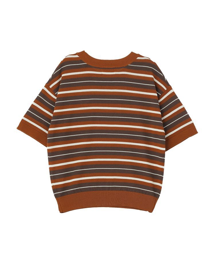 AMERICAN HOLIC「【PENNEY'S】レトロボーダー半袖ニット」|ニット・セーター|