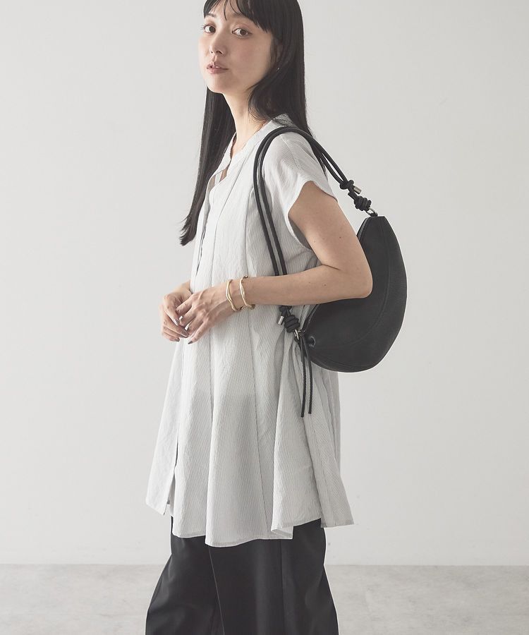 AMERICAN HOLIC「【接触冷感】フレンチスリーブフレアスキッパーブラウス」|シャツ・ブラウス|