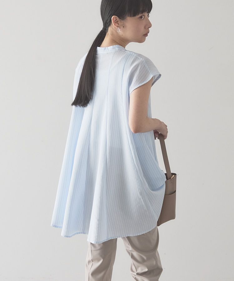 AMERICAN HOLIC「【接触冷感】フレンチスリーブフレアスキッパーブラウス」|シャツ・ブラウス|