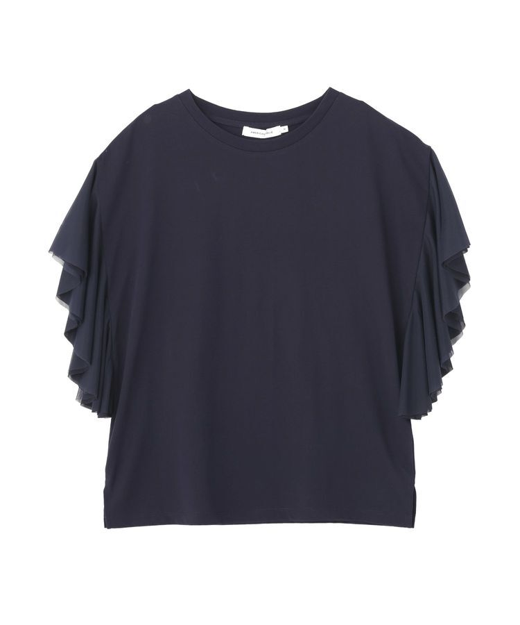 AMERICAN HOLIC「【WEB限定】袖チュールサイドスリットプルオーバー」|Tシャツ・カットソー|