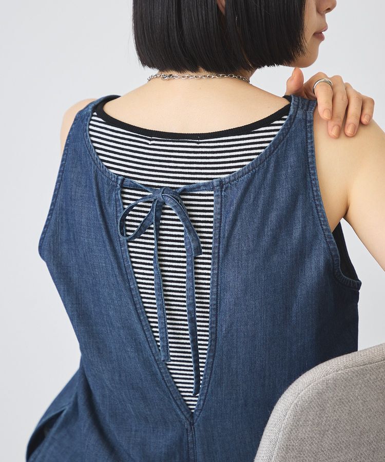 AMERICAN HOLIC「バックリボンデニムオールインワン」|オールインワン|