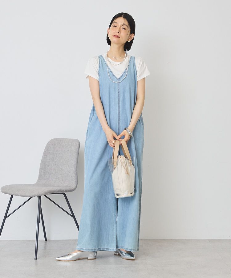 AMERICAN HOLIC「バックリボンデニムオールインワン」|オールインワン|