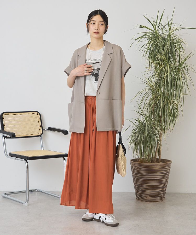 AMERICAN HOLIC「【選べる丈】接触冷感シフォンスカーチョ【WEB限定カラー有り】」|その他|
