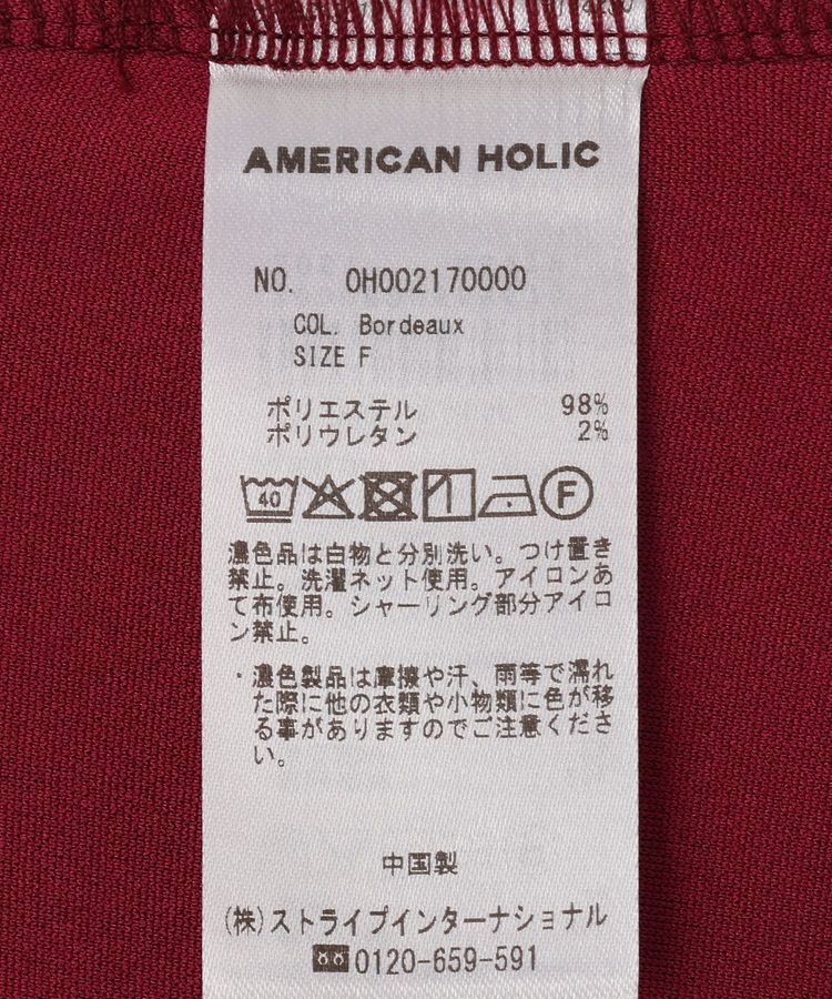 AMERICAN HOLIC「【WEB限定】【主役級ラク映え】袖ボリュームプルオーバー【イージーケア・UVカット・吸水速乾】」|Tシャツ・カットソー|