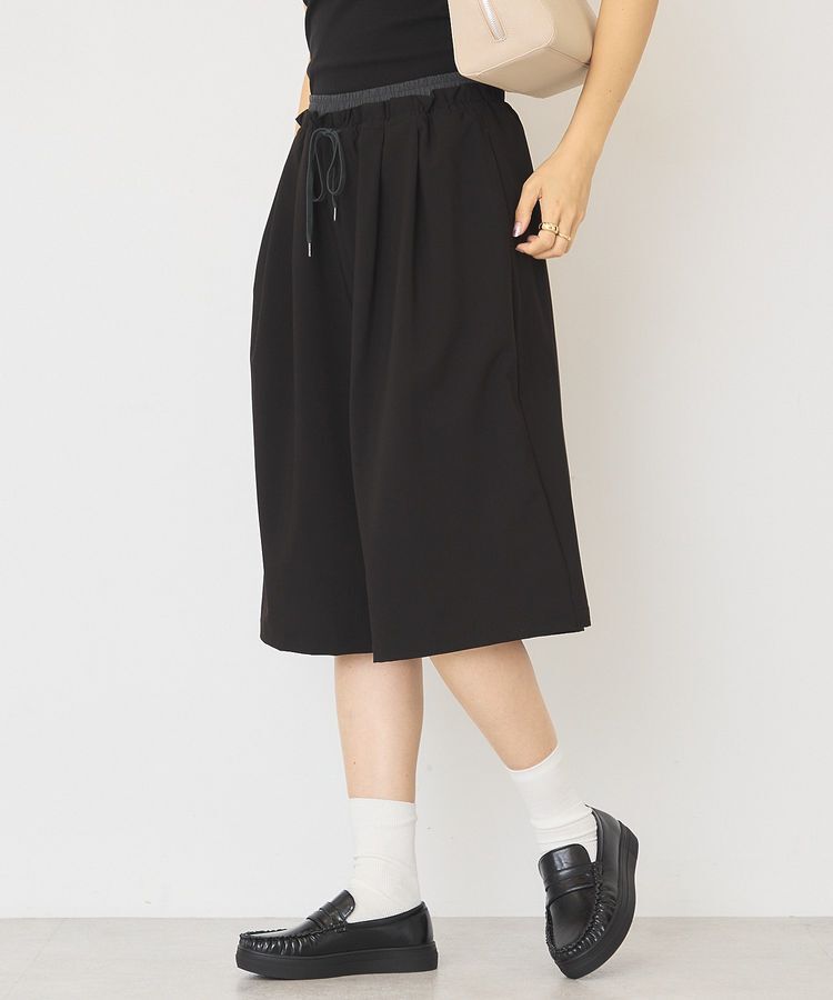 AMERICAN HOLIC「Wウエストキュロットパンツ」|その他|Black