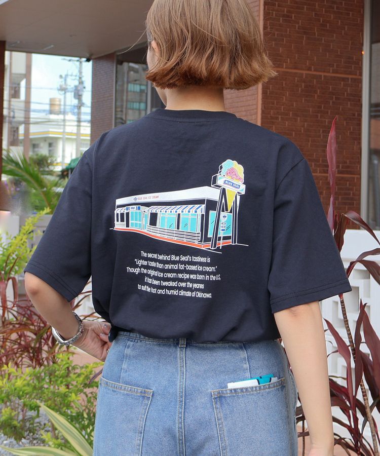 AMERICAN HOLIC「【BLUE SEAL】ShopグラフィックTシャツ」|Tシャツ・カットソー|Black