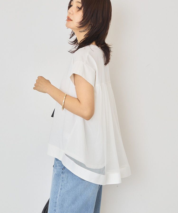 AMERICAN HOLIC「【接触冷感】バックチュールドッキングプルオーバー」|Tシャツ・カットソー|
