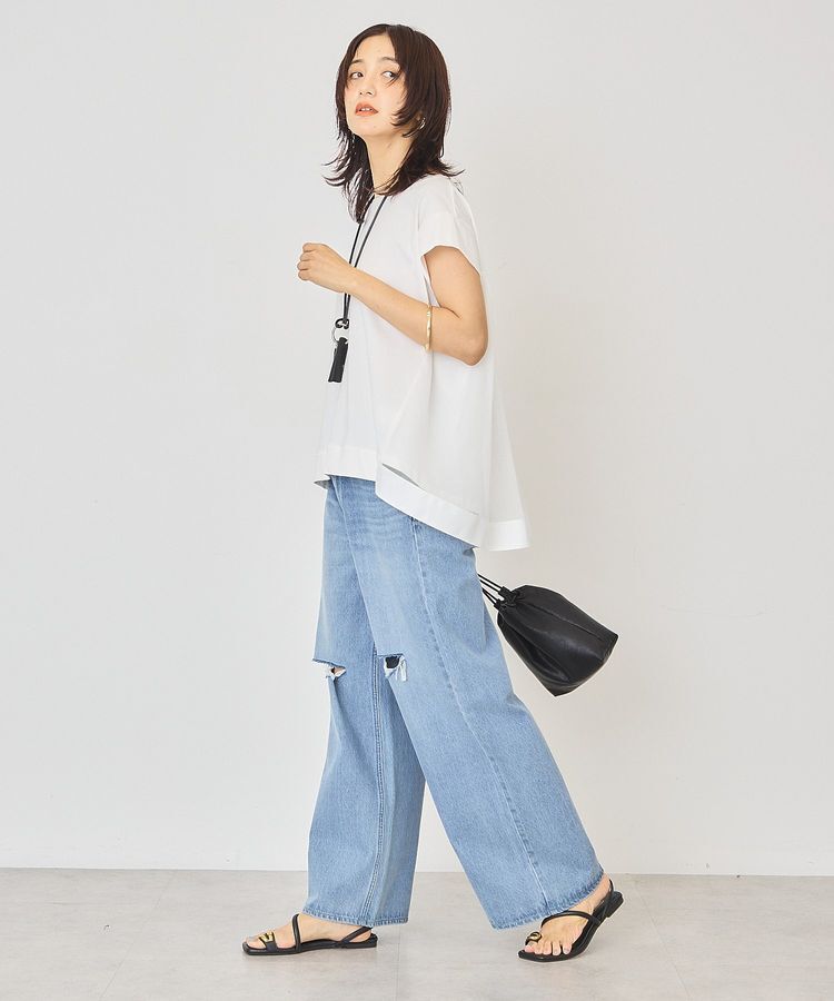 AMERICAN HOLIC「【接触冷感】バックチュールドッキングプルオーバー」|Tシャツ・カットソー|
