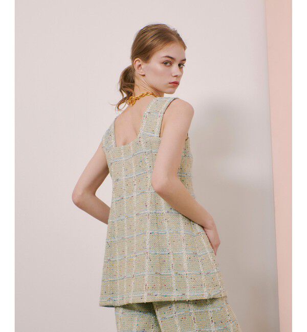 LOULOU WILLOUGHBY「【LOULOU WILLOUGHBY】LINTONツイードジレ」|ベスト・ジレ|