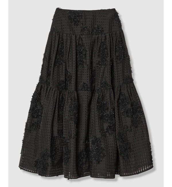 LOULOU WILLOUGHBY「シアーチェックパピヨンスカート」|スカート|