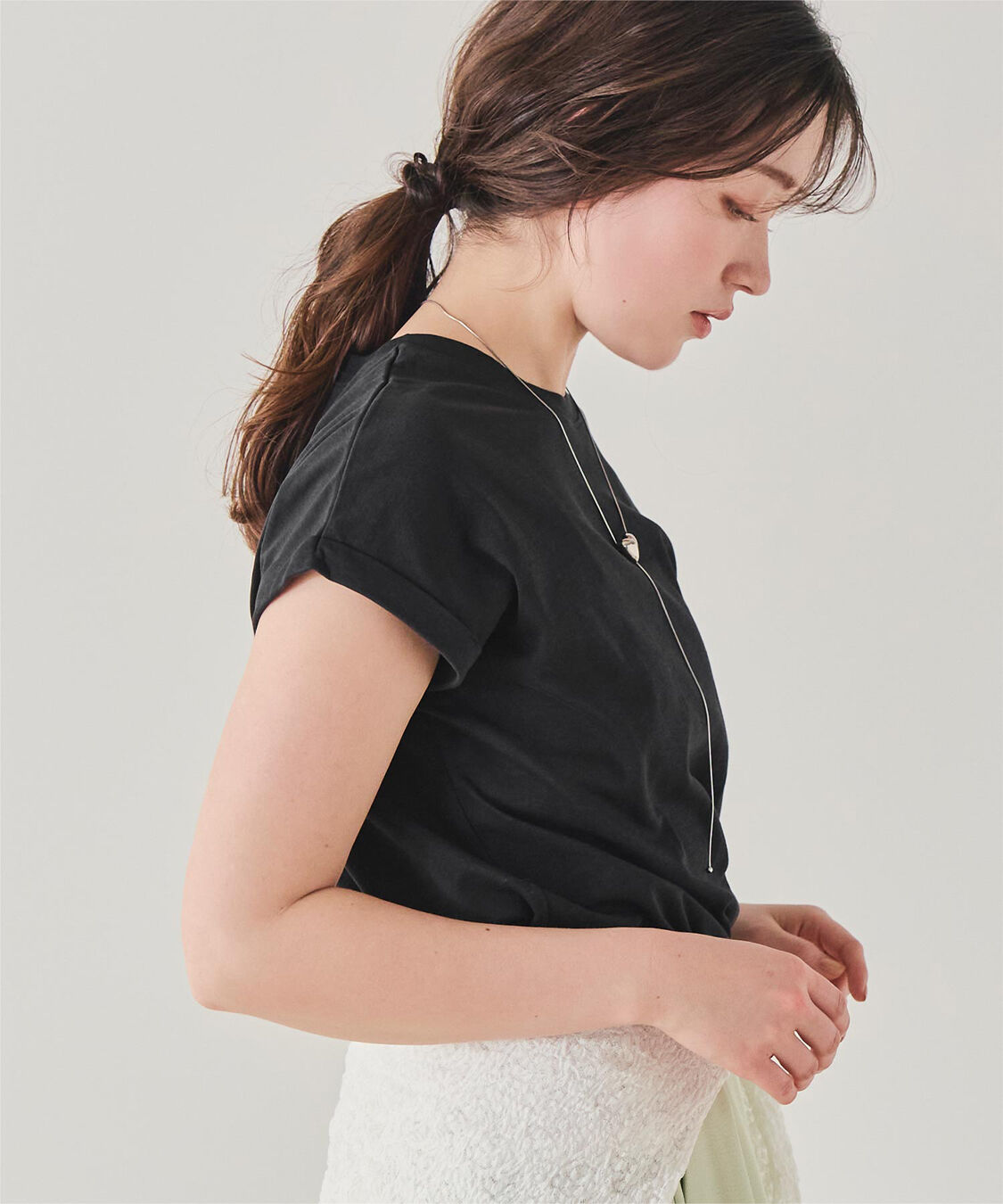 titivate「汗染み防止ダブルカフスTシャツ」|Tシャツ・カットソー|