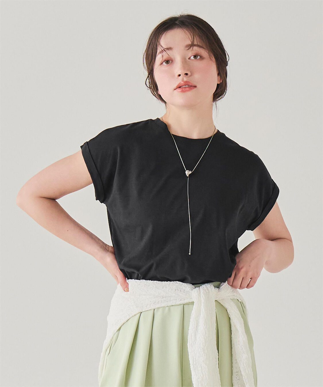 titivate「汗染み防止ダブルカフスTシャツ」|Tシャツ・カットソー|