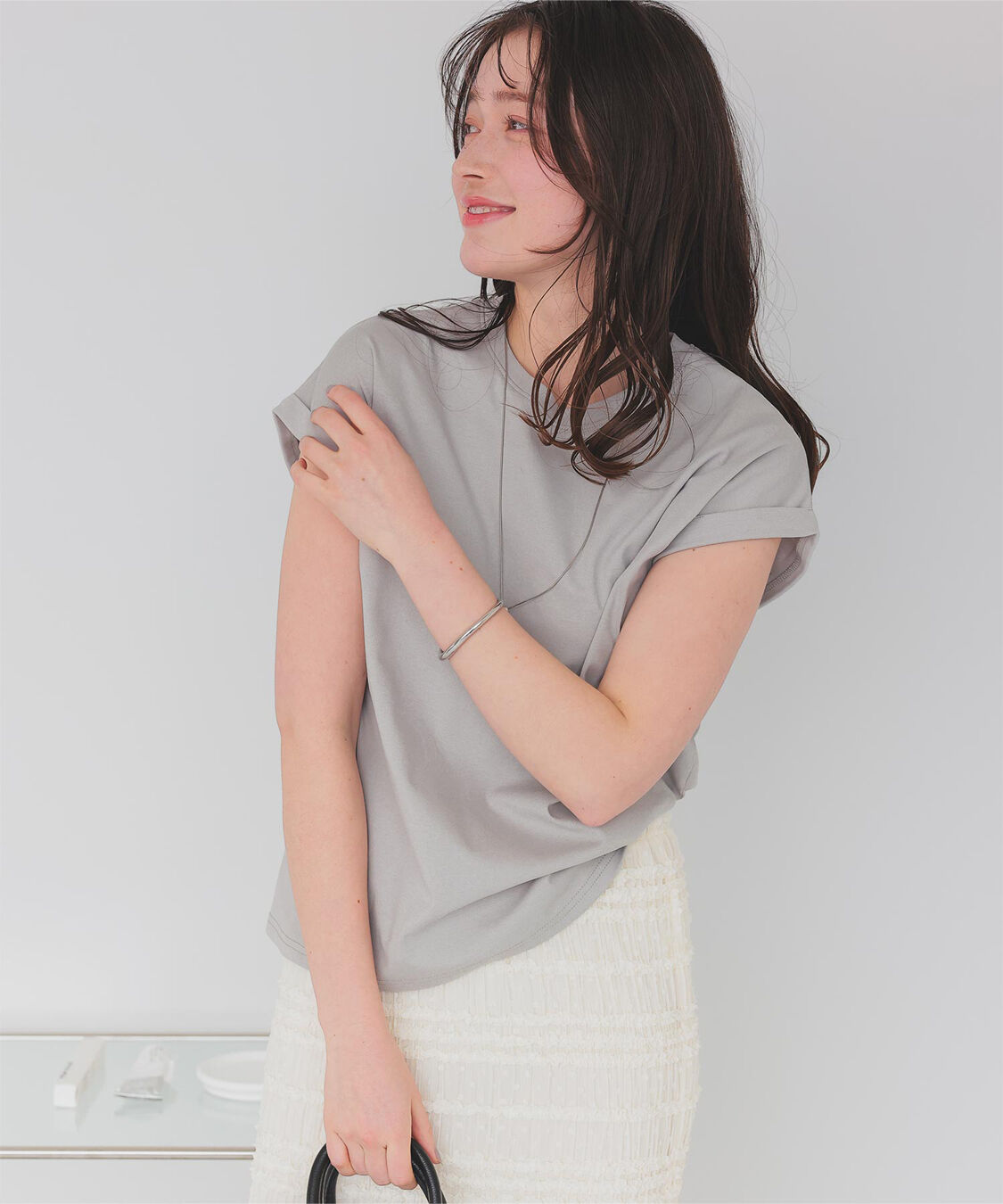 titivate「汗染み防止ダブルカフスTシャツ」|Tシャツ・カットソー|