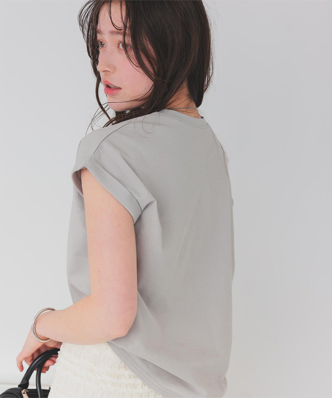 titivate「汗染み防止ダブルカフスTシャツ」|Tシャツ・カットソー|