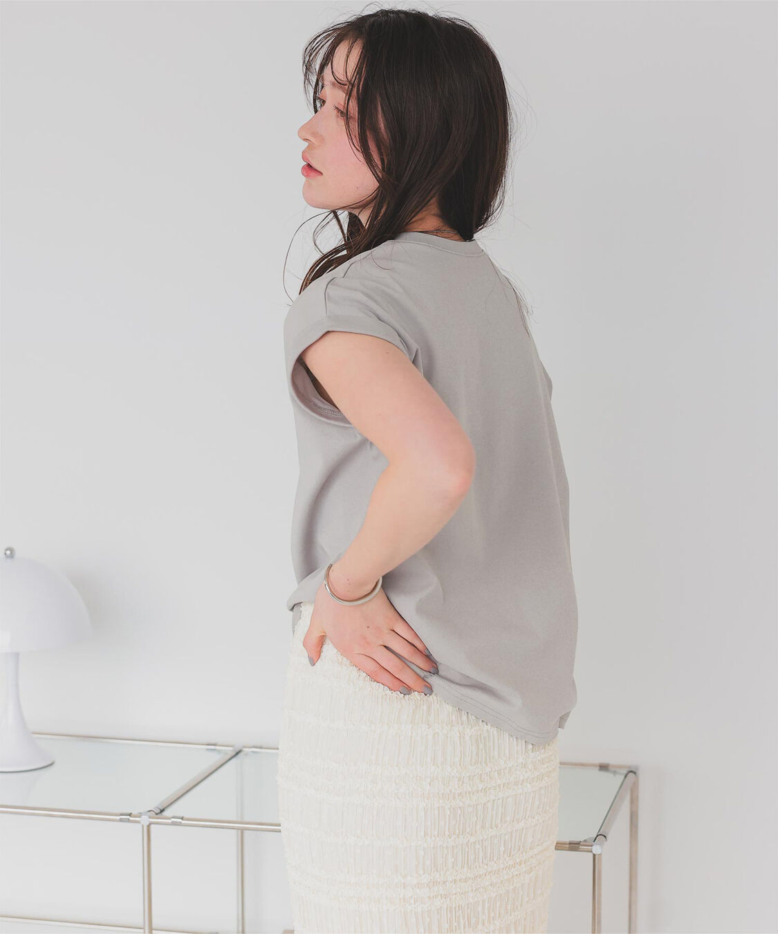 titivate「汗染み防止ダブルカフスTシャツ」|Tシャツ・カットソー|