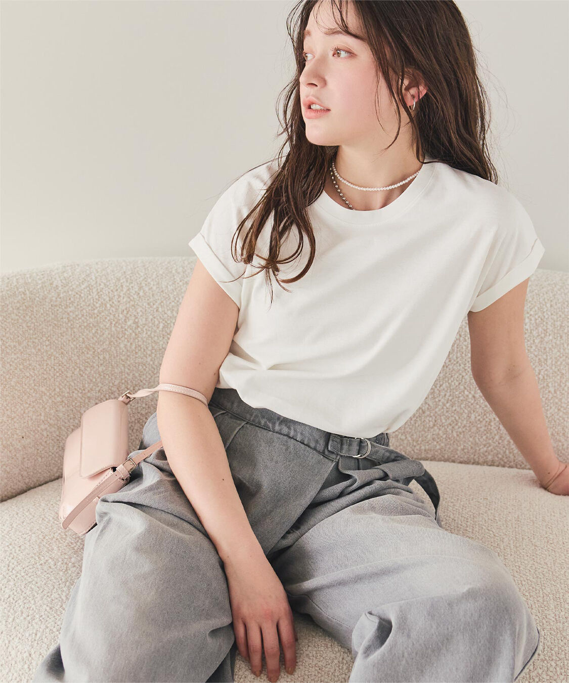 titivate「汗染み防止ダブルカフスTシャツ」|Tシャツ・カットソー|