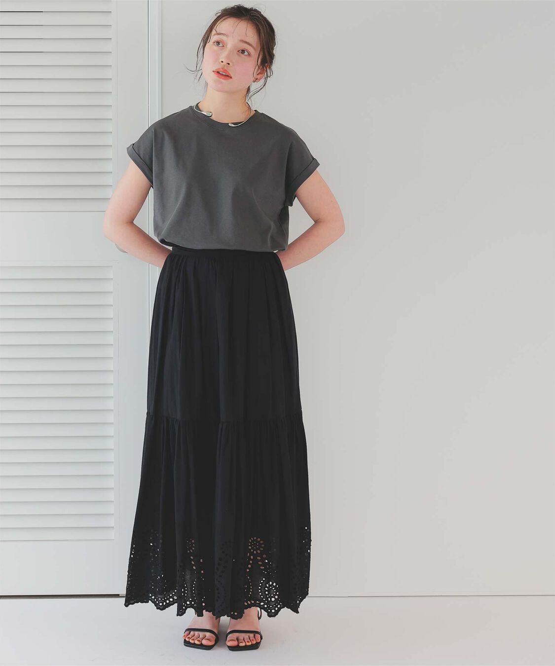 titivate「汗染み防止ダブルカフスTシャツ」|Tシャツ・カットソー|