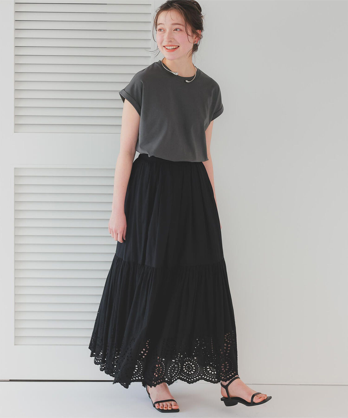 titivate「汗染み防止ダブルカフスTシャツ」|Tシャツ・カットソー|