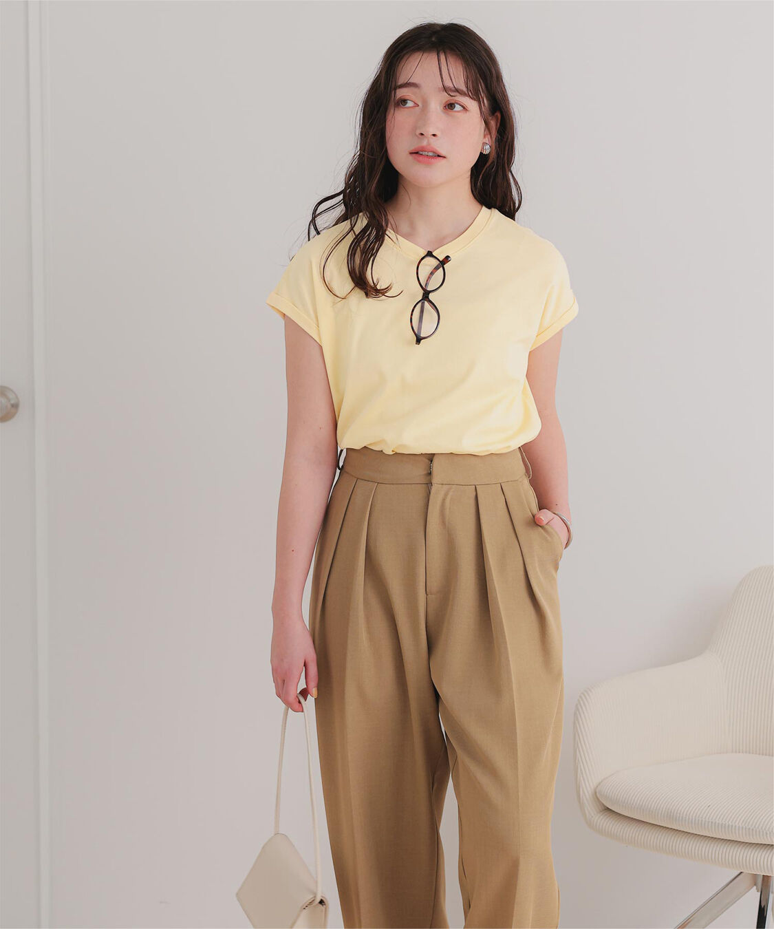 titivate「汗染み防止ダブルカフスTシャツ」|Tシャツ・カットソー|