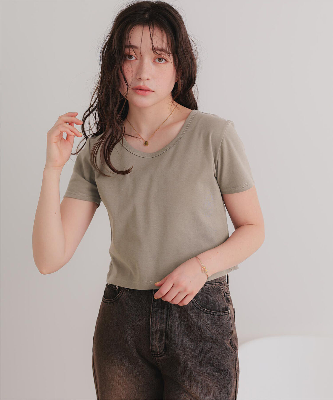 titivate「汗染み防止ｺﾝﾊﾟｸﾄTｼｬﾂ」|Tシャツ・カットソー|