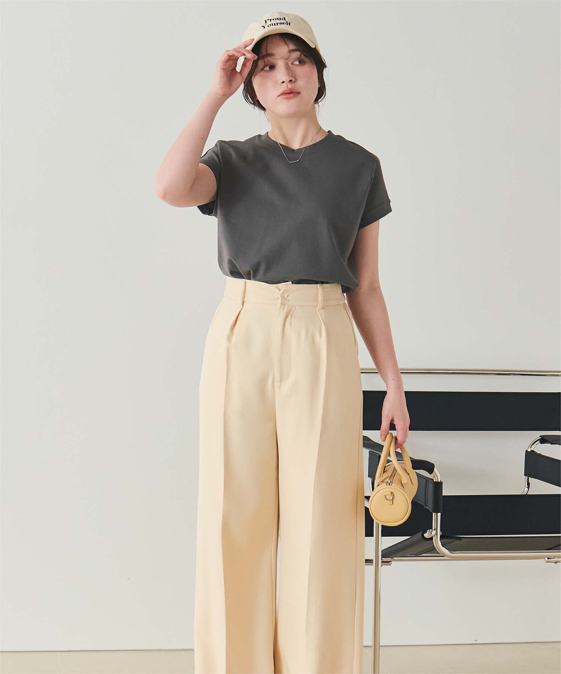 titivate「機能性カットソーフレンチスリーブトップス」|Tシャツ・カットソー|