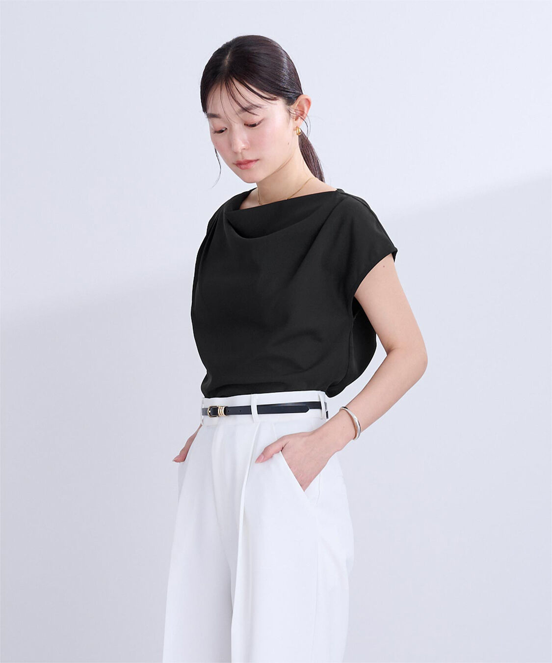 ur's「ショルダータックドレーププルオーバー」|Tシャツ・カットソー|