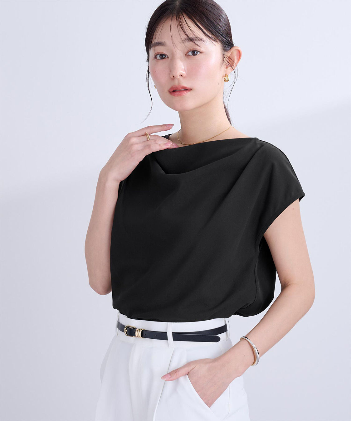 ur's「ショルダータックドレーププルオーバー」|Tシャツ・カットソー|