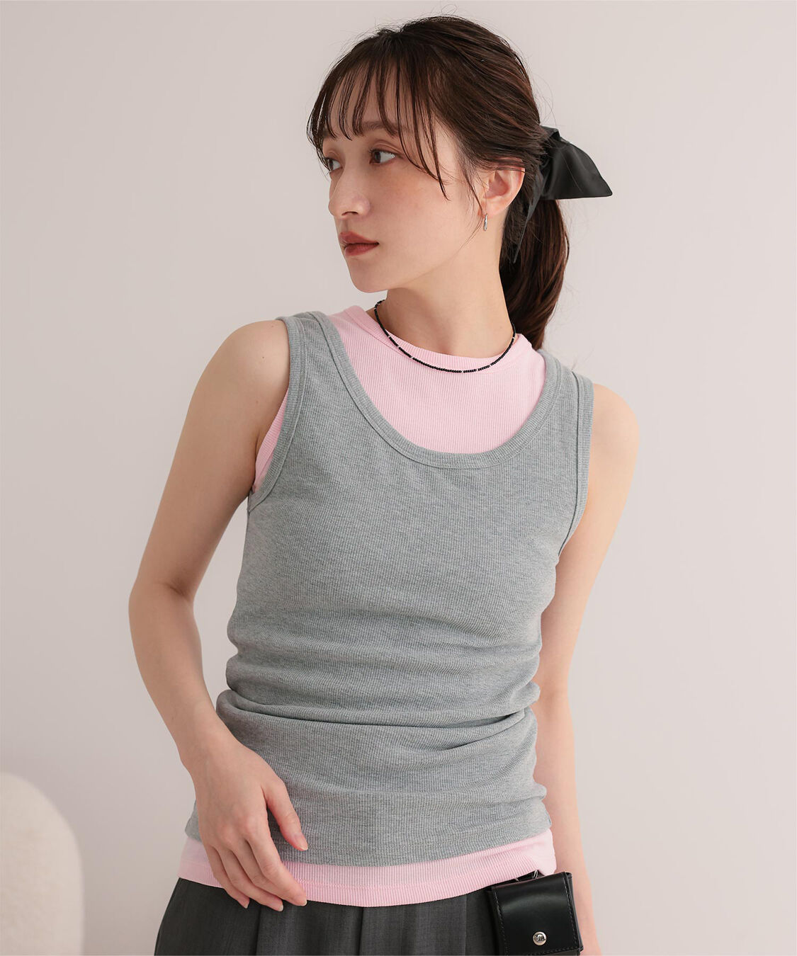 miette「レイヤードタンクトップ2枚セット」|タンクトップ|