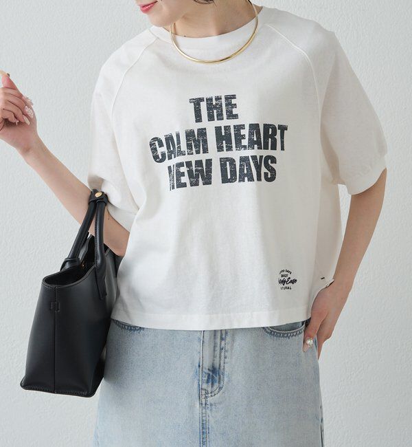  「【汗ジミ防止加工】ロゴプリントTシャツ」|プルオーバー|