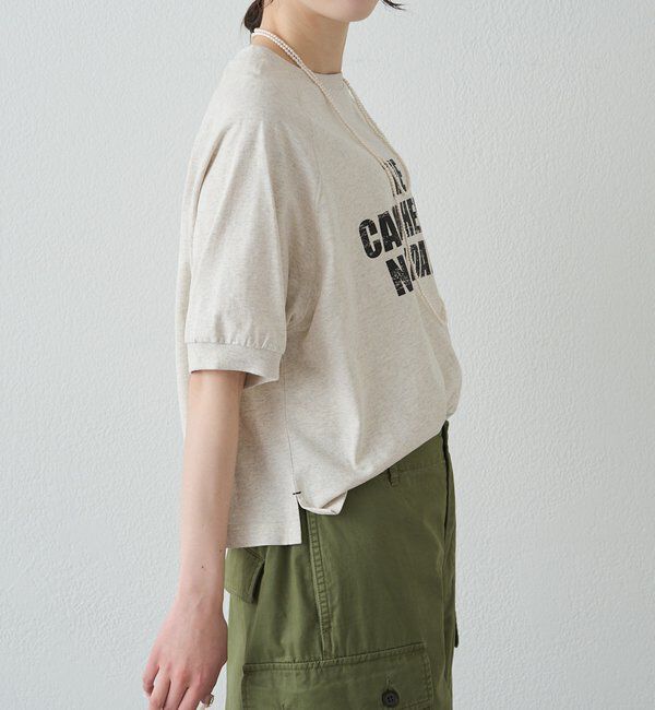 「【汗ジミ防止加工】ロゴプリントTシャツ」|プルオーバー|