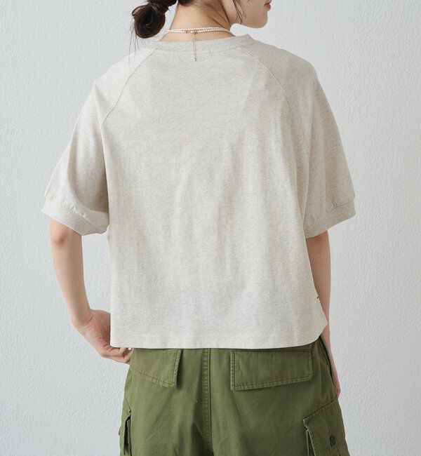  「【汗ジミ防止加工】ロゴプリントTシャツ」|プルオーバー|