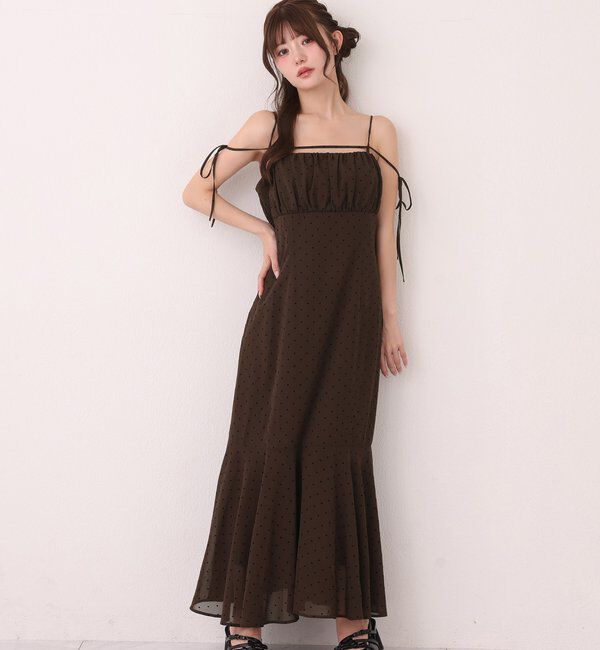  「【WEB限定リバイバル】ニットセットキャミワンピース」|ワンピース|